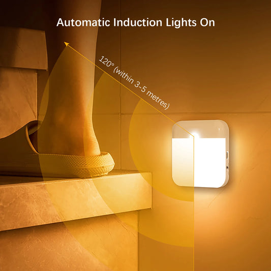 LED Wireless Night Light — Soft Warm Light for Bedroom & Desk