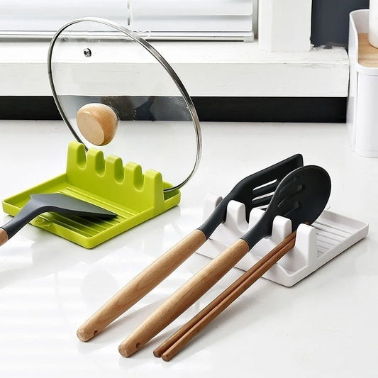 Kitchen Spoon & Spatula Holder — Non-Slip Organizer Rack