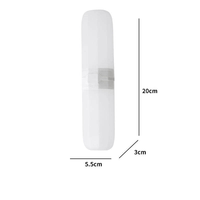 Portable Toothbrush & Toothpaste Holder — Travel Storage Case