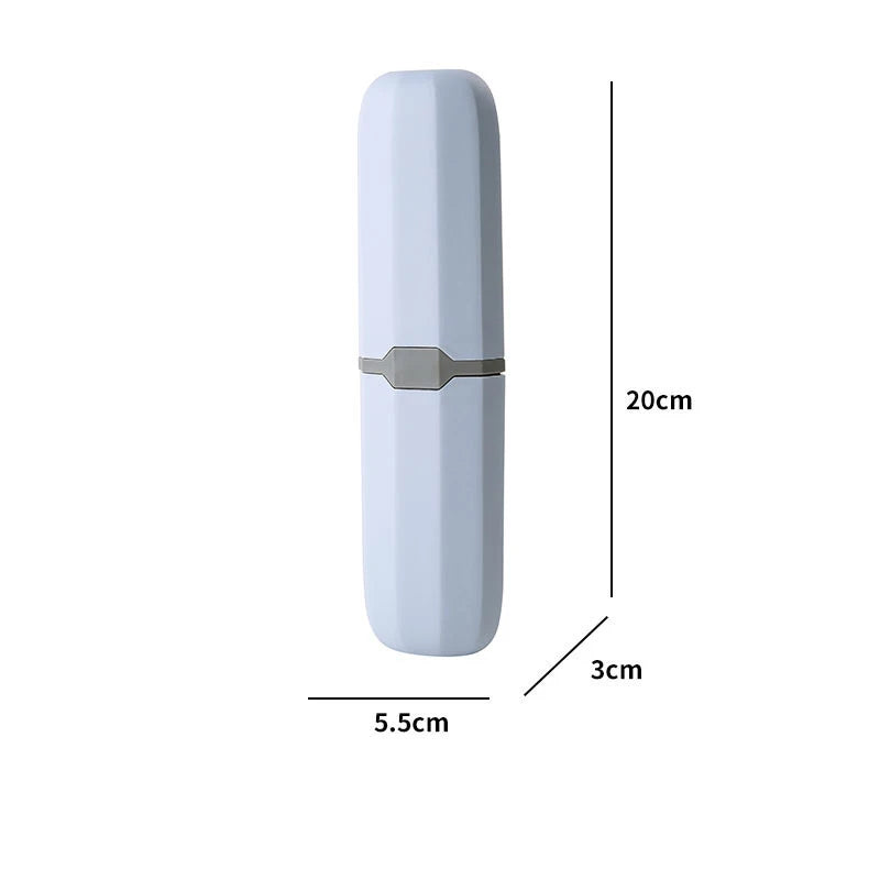 Portable Toothbrush & Toothpaste Holder — Travel Storage Case