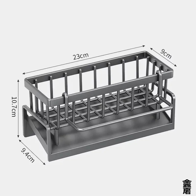 Tap-Mounted Sink Organizer — Kitchen Spice Shelf with Drainage Rack
