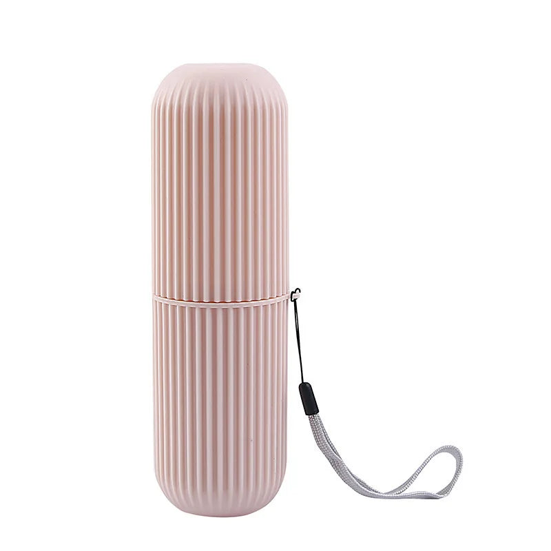 Portable Toothbrush & Toothpaste Holder — Travel Storage Case