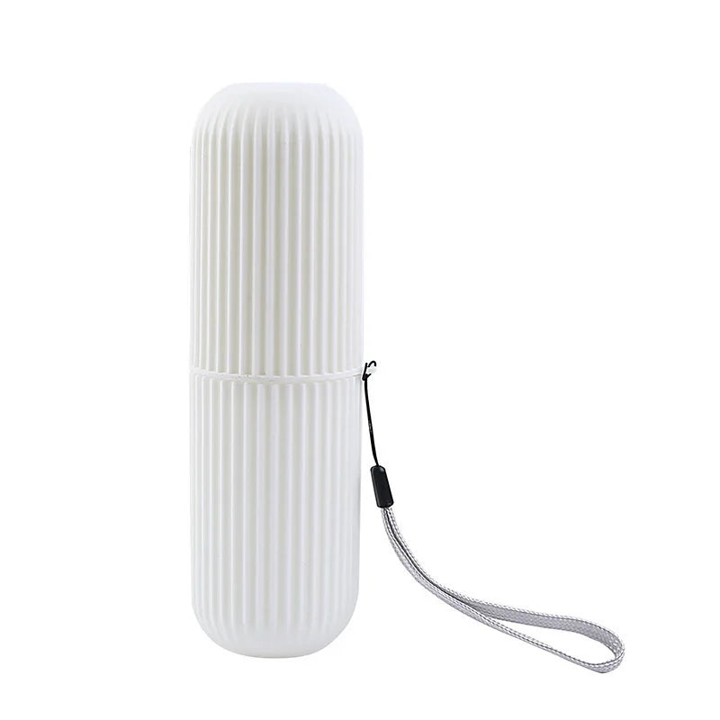 Portable Toothbrush & Toothpaste Holder — Travel Storage Case