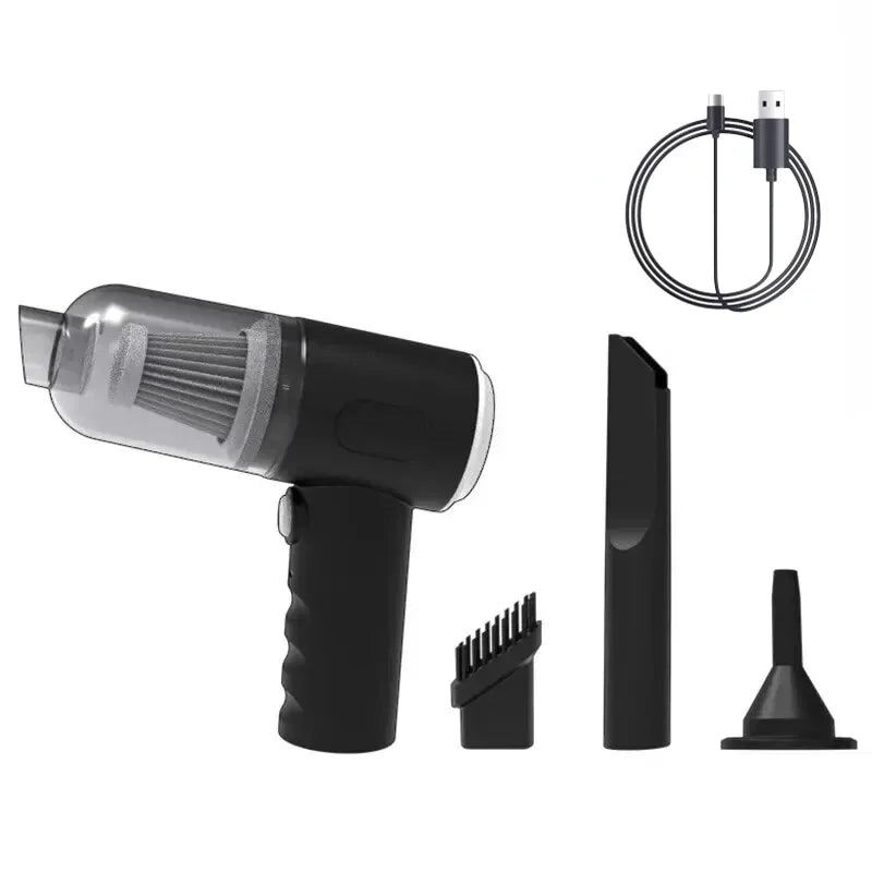 9000Pa Wireless Car & Home Vacuum Cleaner — Portable USB Charging
