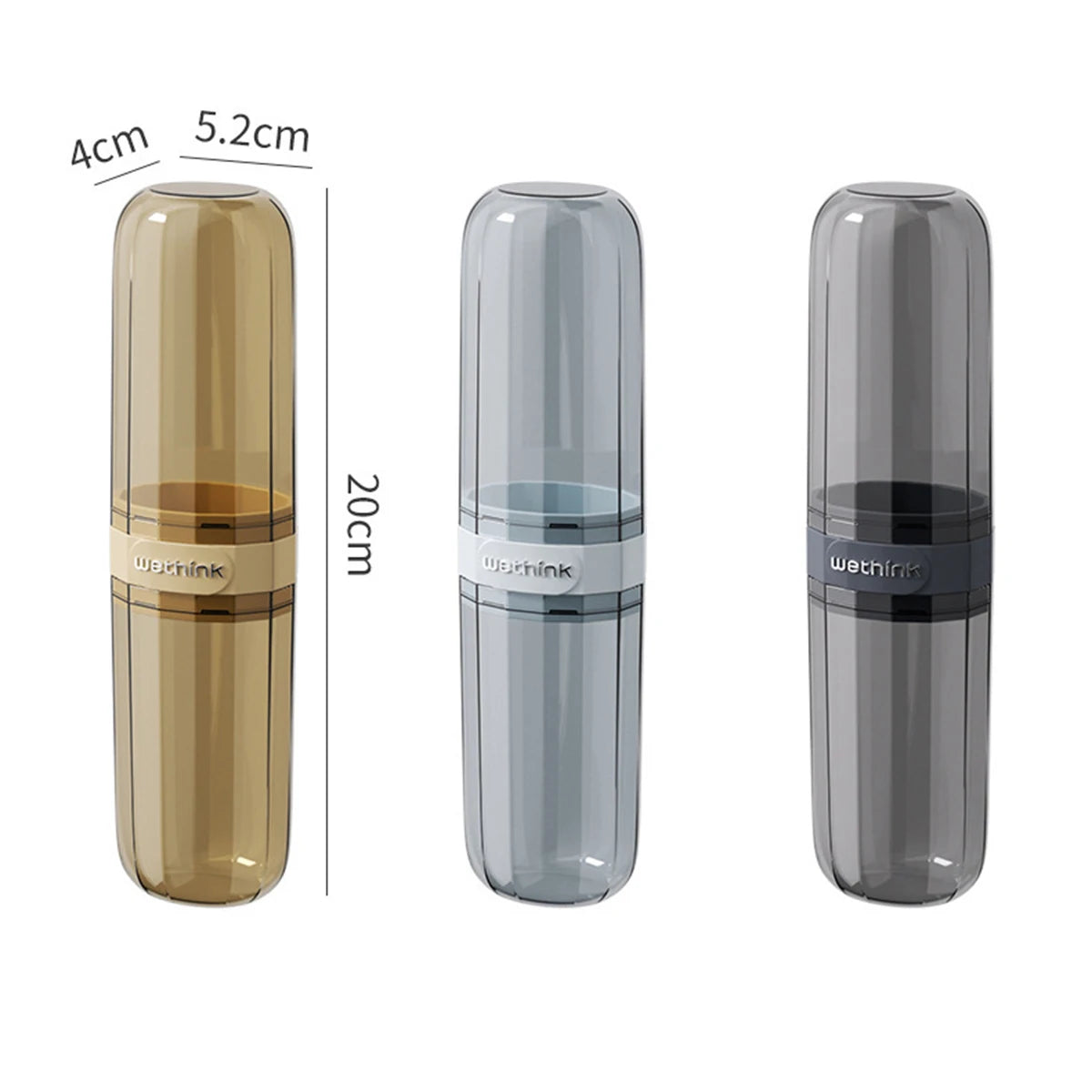 Portable Toothbrush & Toothpaste Holder — Travel Storage Case