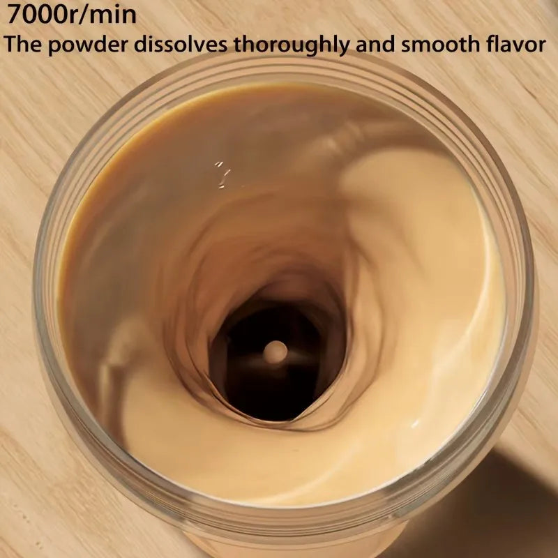Portable Electric Blender Cup — Automatic Protein & Milk Powder Shaker | USB Rechargeable, Coffee & Juice Mixer