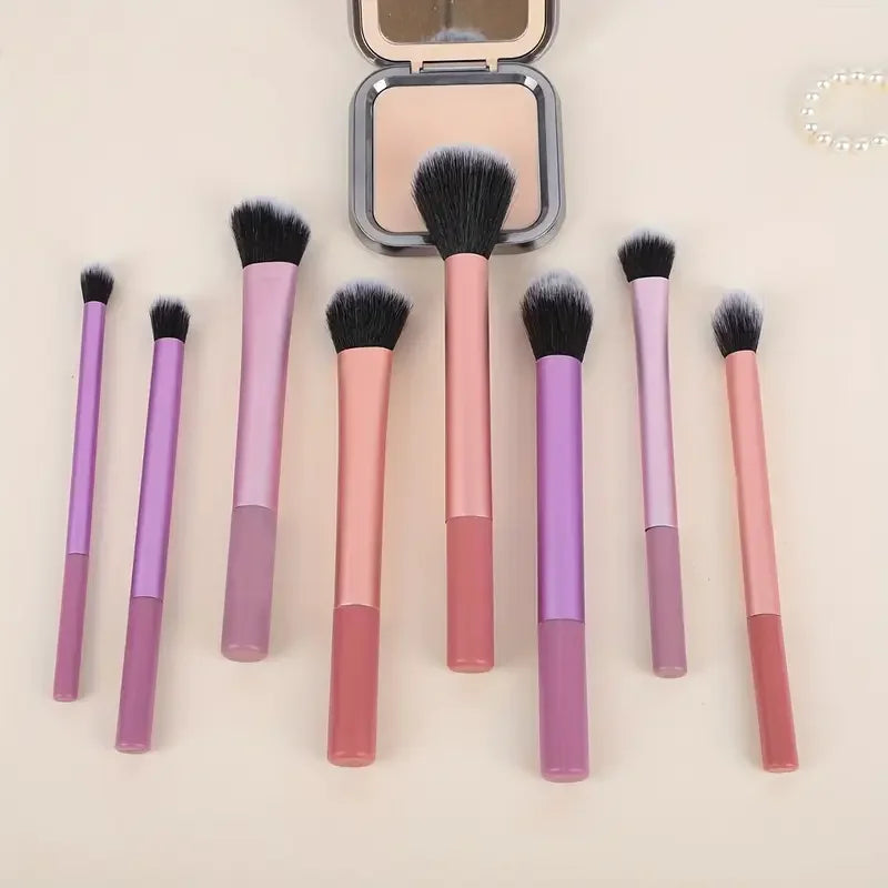Professional 8-Piece Makeup Brush Set — Ultra Soft Synthetic Hair