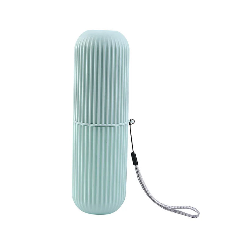 Portable Toothbrush & Toothpaste Holder — Travel Storage Case