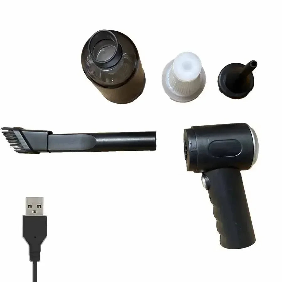 9000Pa Wireless Car & Home Vacuum Cleaner — Portable USB Charging