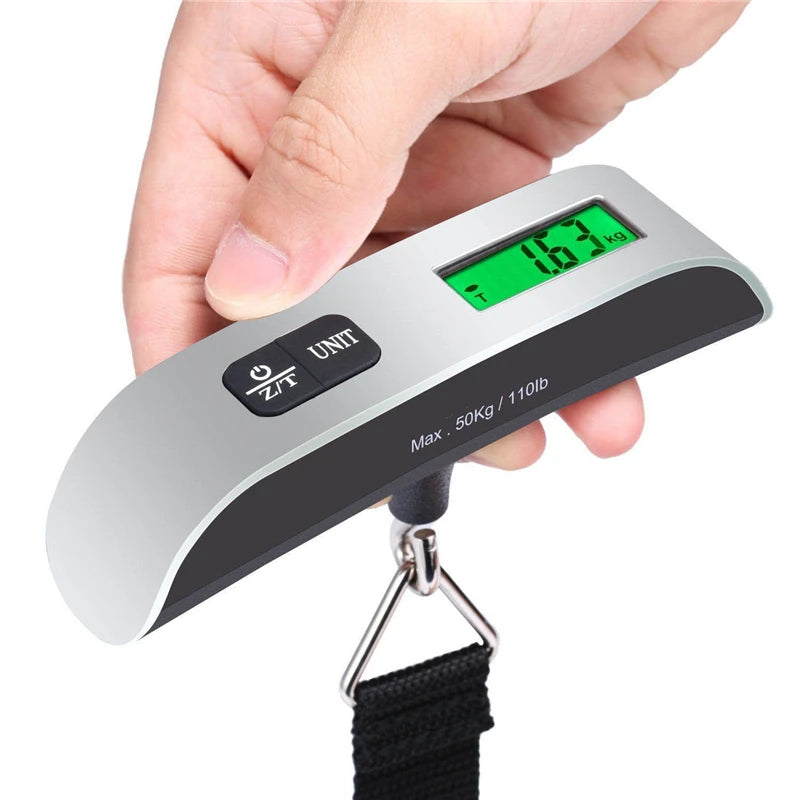 Portable Digital Luggage Scale — LCD Display 50kg Travel Scale