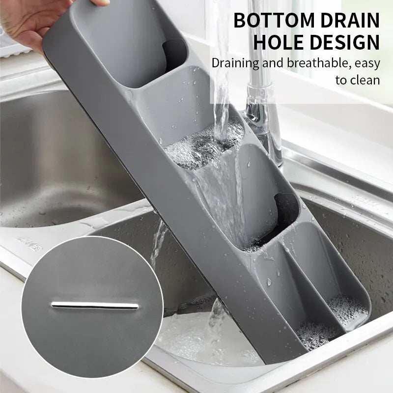 Kitchen Drawer Cutlery Organizer — Multi-Function Storage Tray