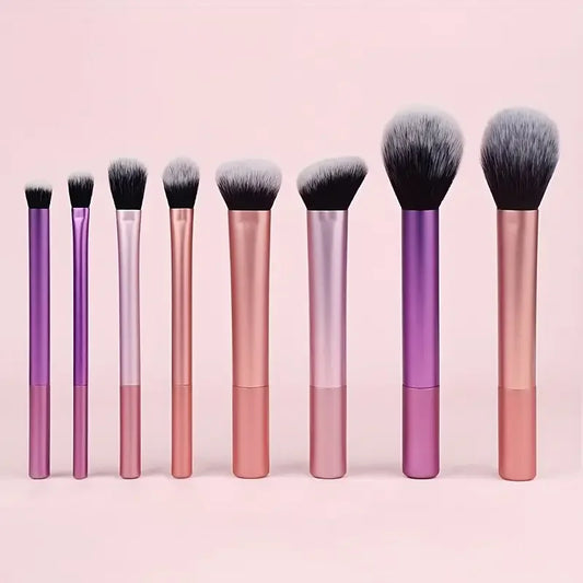 Professional 8-Piece Makeup Brush Set — Ultra Soft Synthetic Hair