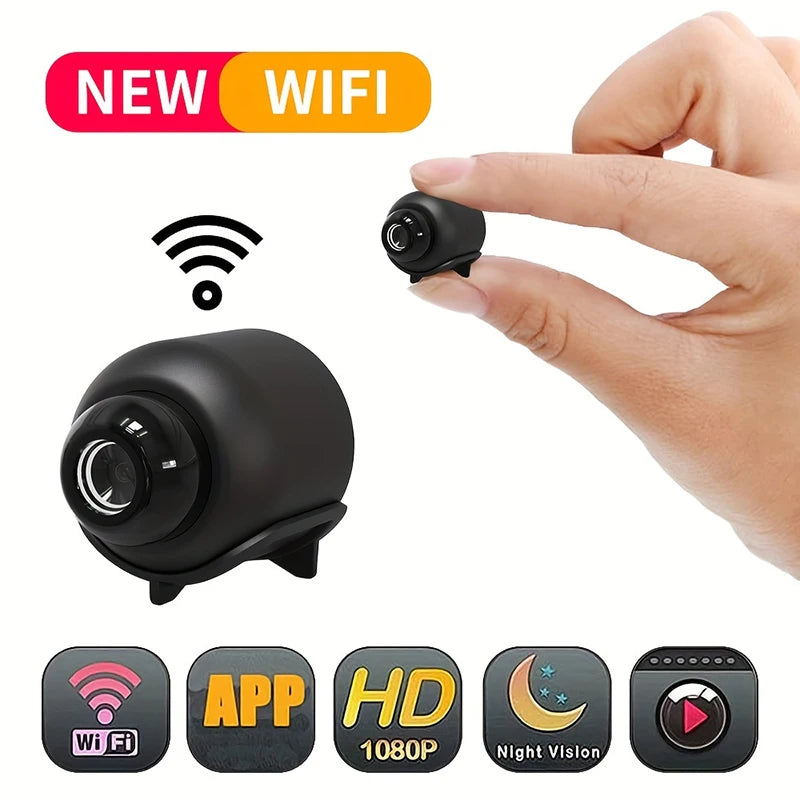 X5 Mini Camera 1080P — WiFi Wireless Security Camera | Night Vision, Motion Detection & Portable Design