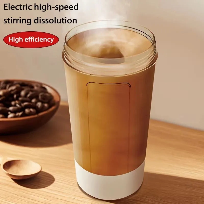 Portable Electric Blender Cup — Automatic Protein & Milk Powder Shaker | USB Rechargeable, Coffee & Juice Mixer
