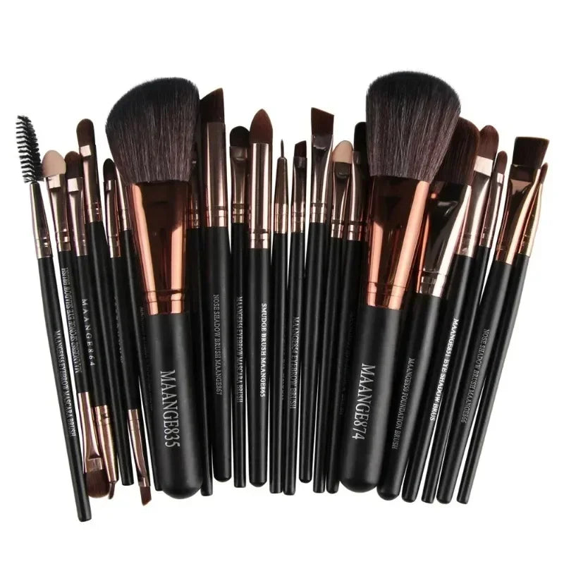 Professional Makeup Brush Set — 13/22 Piece Complete Kit
