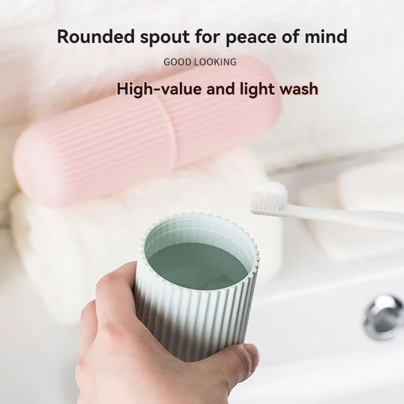 Portable Toothbrush & Toothpaste Holder — Travel Storage Case