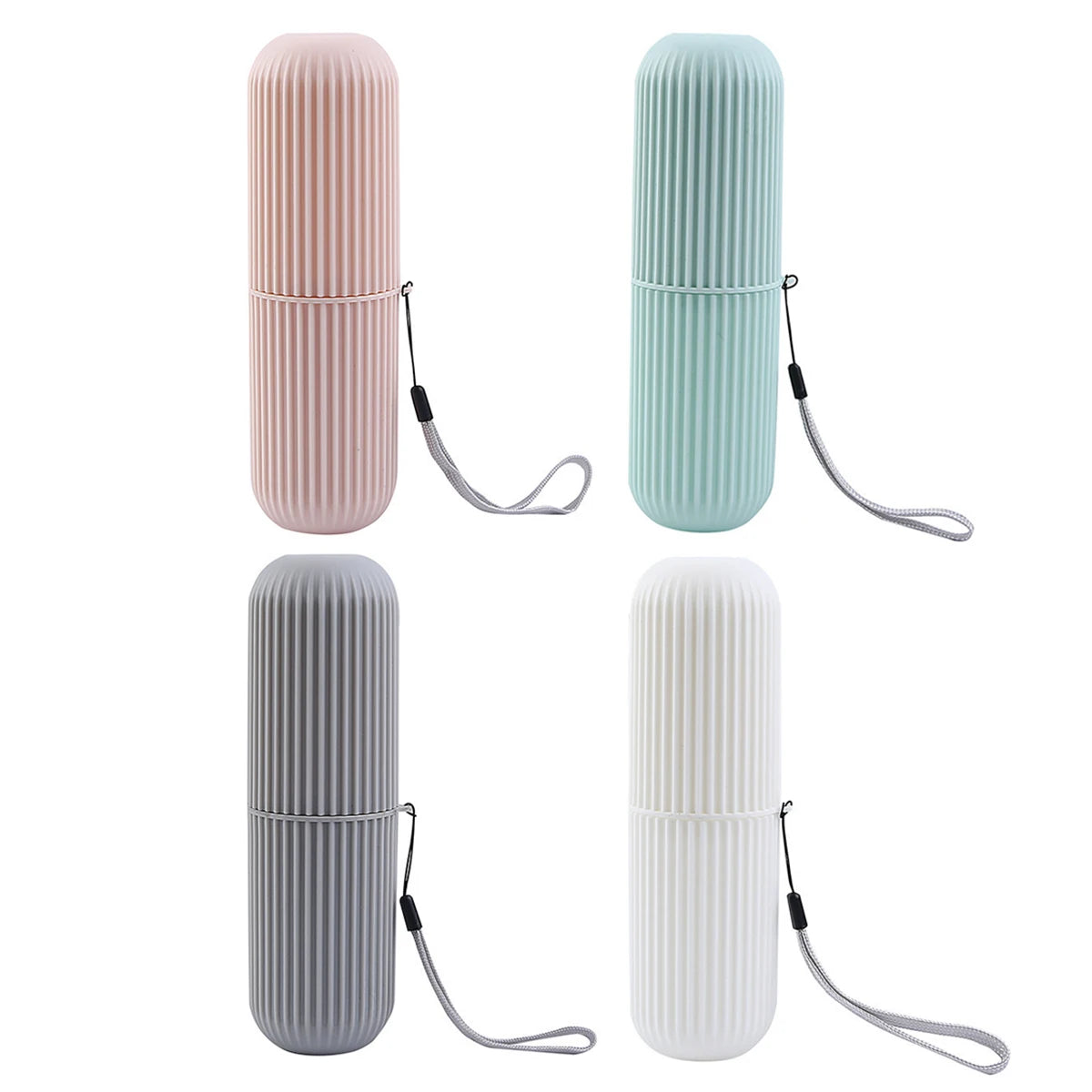 Portable Toothbrush & Toothpaste Holder — Travel Storage Case