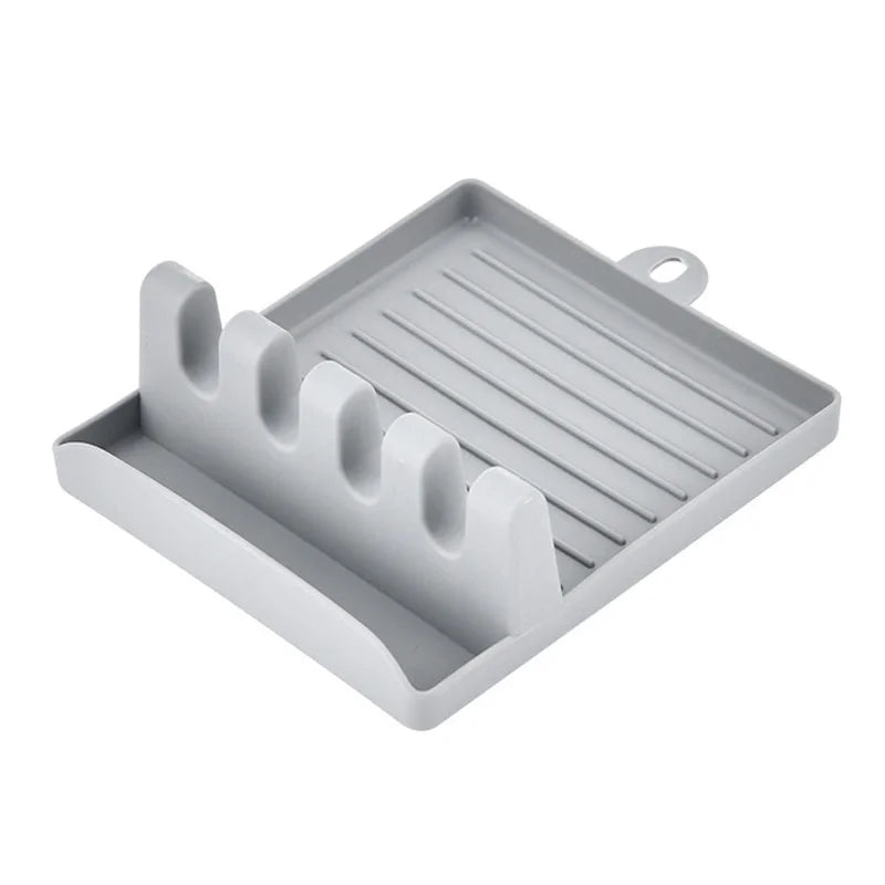 Kitchen Spoon & Spatula Holder — Non-Slip Organizer Rack